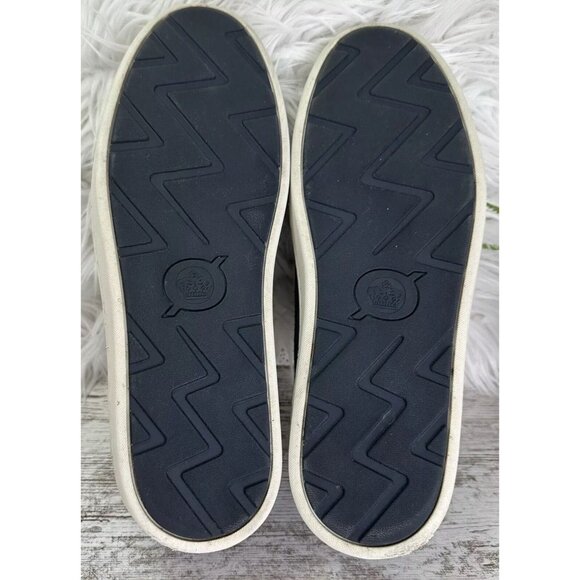 Born Men's Jib Sneakers Size 10.5 Flag Navy Combo Suede Leather Upper Opanka - Picture 11 of 12